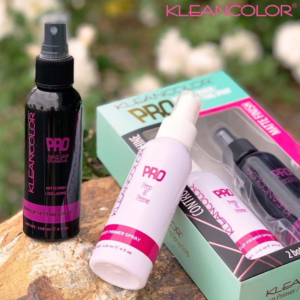 PRO PRIMER & SETTING SPRAY DUO - KLEANCOLOR - Luces Beautiful