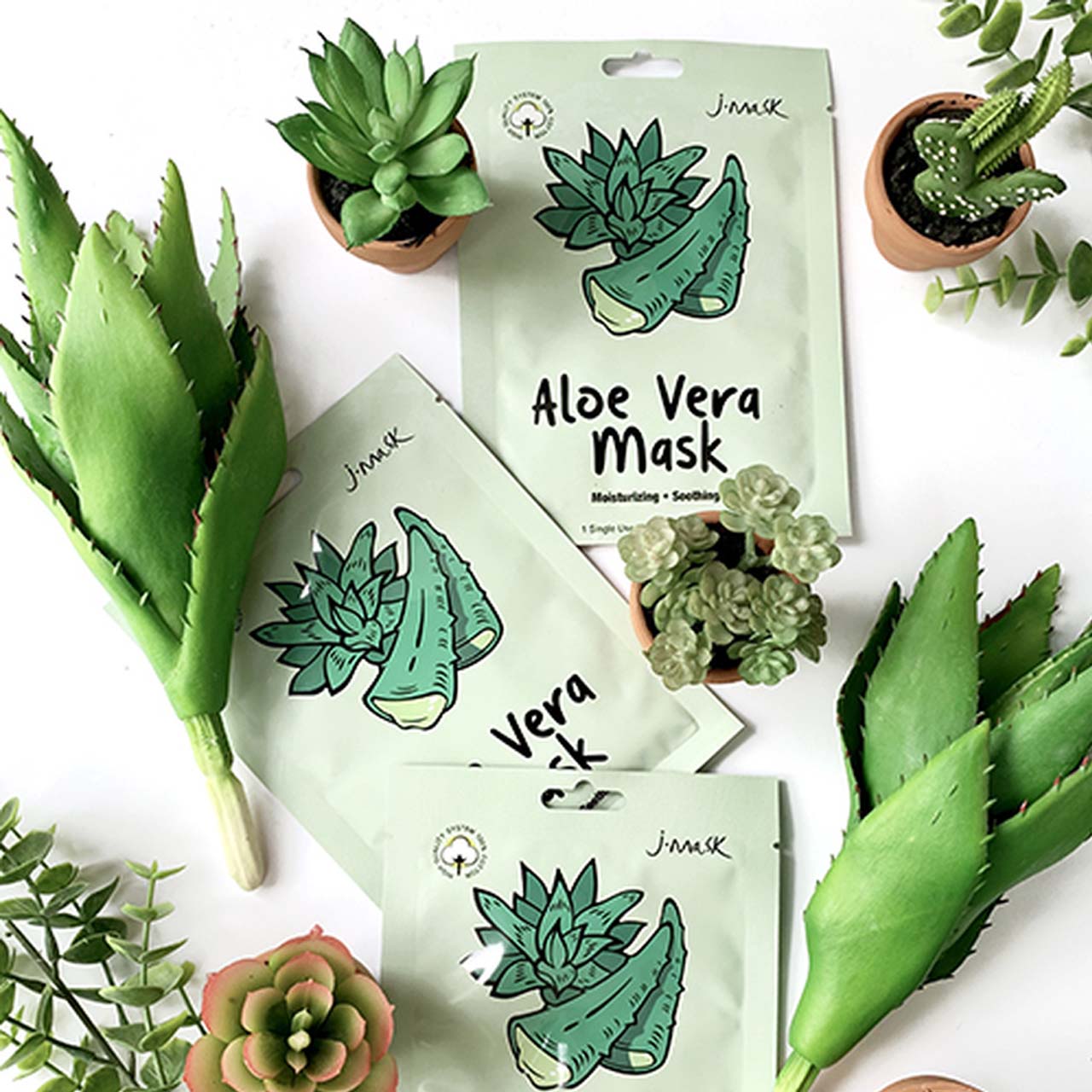 FACE MASK ALOE VERA J LASH Luces Beautiful