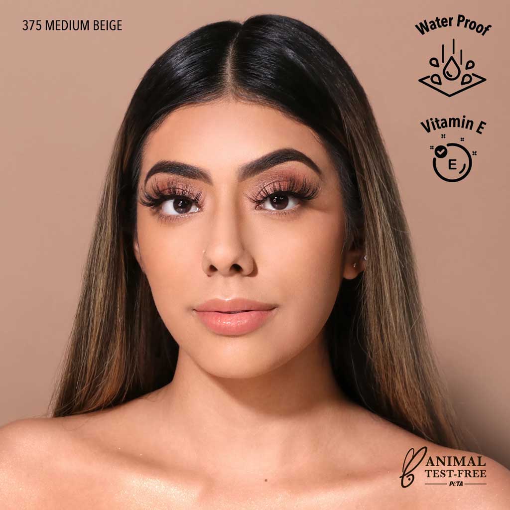 FOUNDATION MEDIUM BEIGE 375 - MOIRA - Image 2