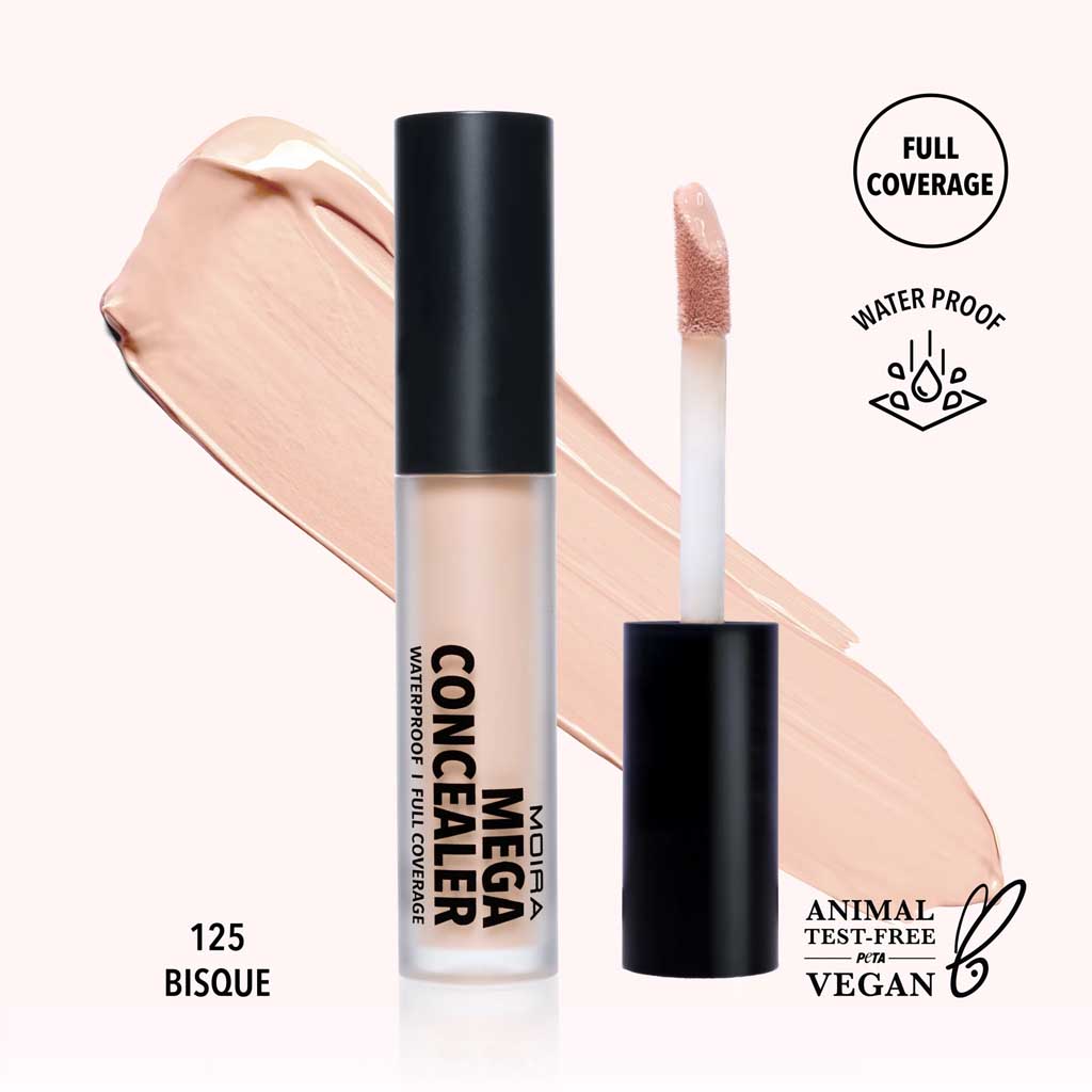 MEGA WATERPROOF CONCEALER 125 BISQUE - MOIRA