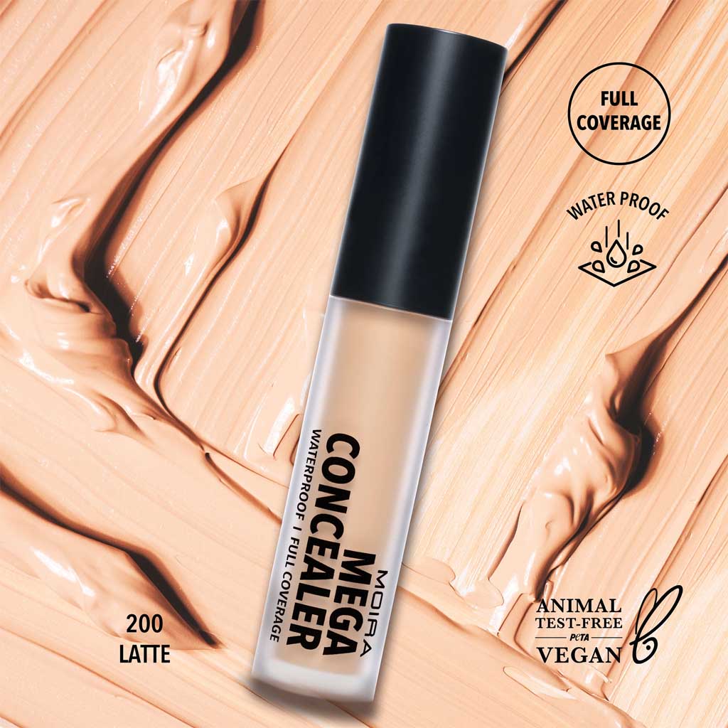 MEGA WATERPROOF CONCEALER 200 LATTE - MOIRA