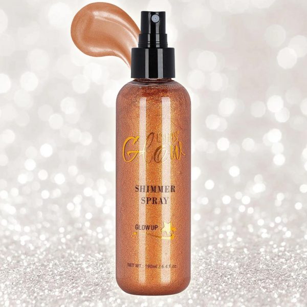 MUA Light Lustre Shimmer Spray – Good Vibes, Glitzer-Spray Für Haut & Haar, Für Partys & Events