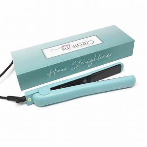 Plancha para cabello celeste - beauty creations