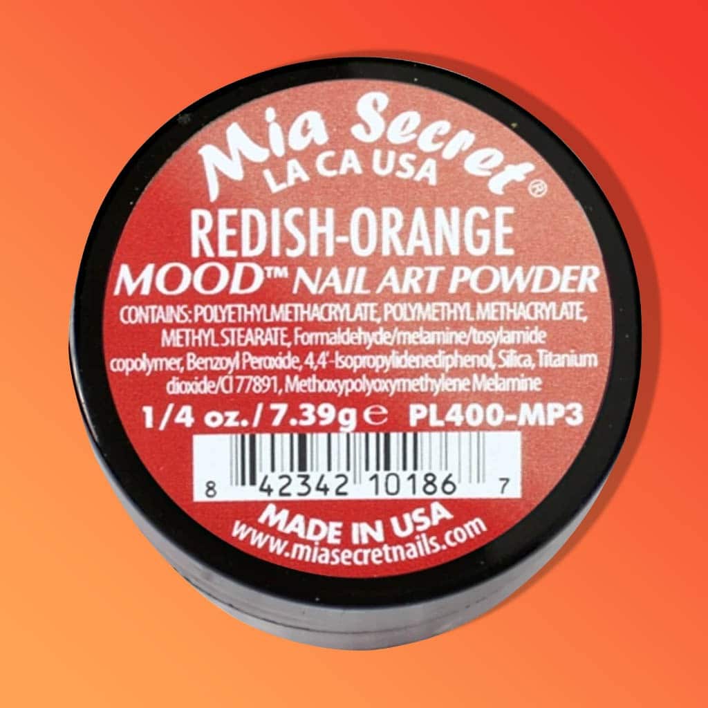 Acrílico redish orange 1/4 oz. - mia secret