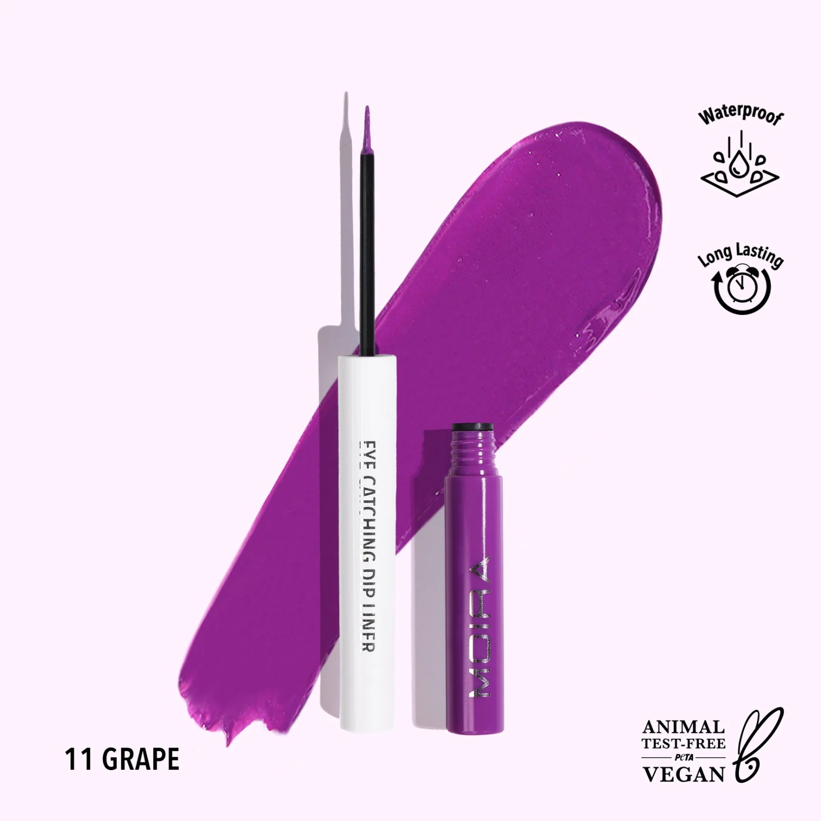 Eye catching dip liner grape - moira