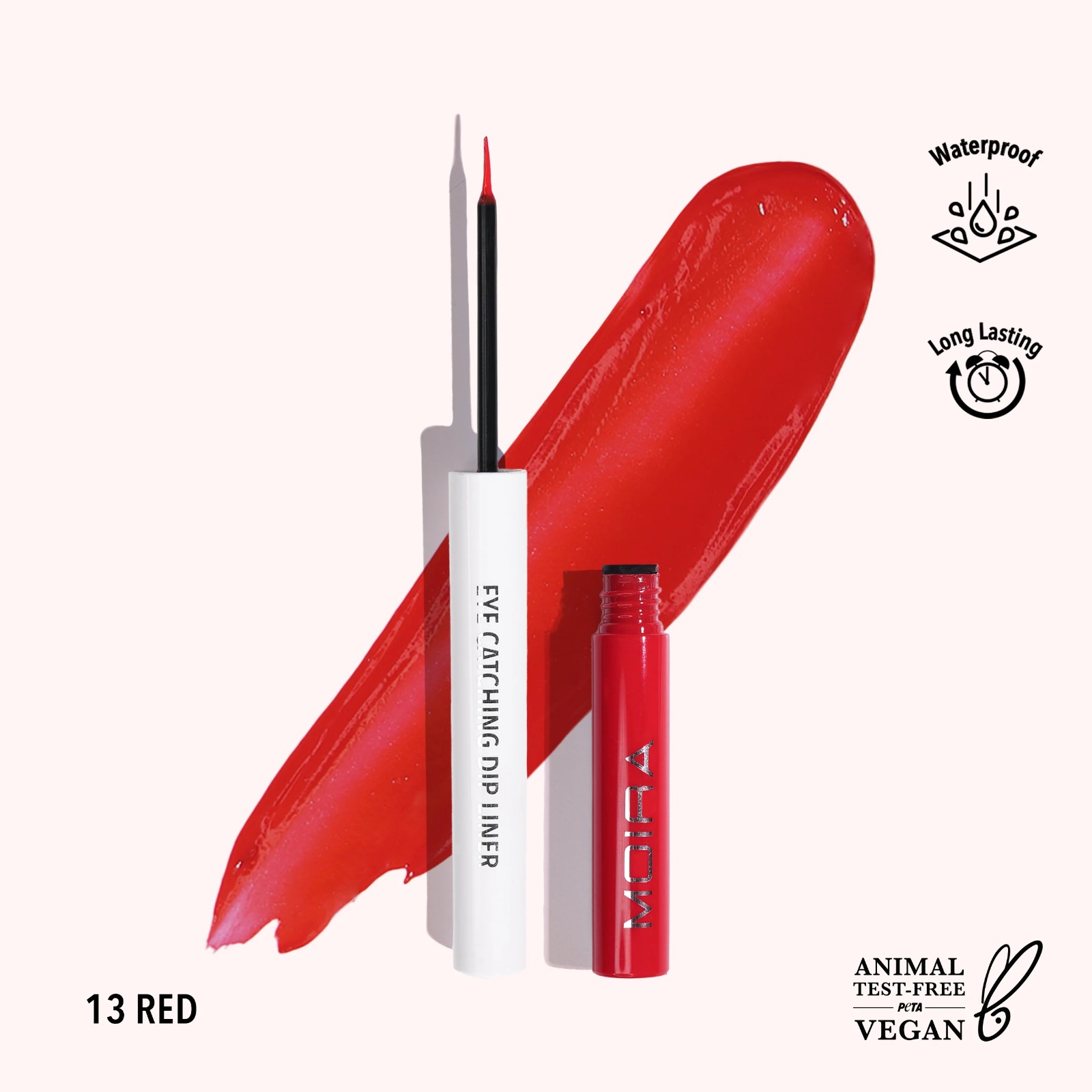 Eye catching dip liner red - moira