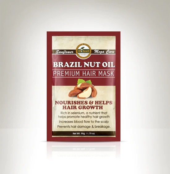 Mascarilla capilar acondicionadora profunda con aceite de nuez de brasil - difeel