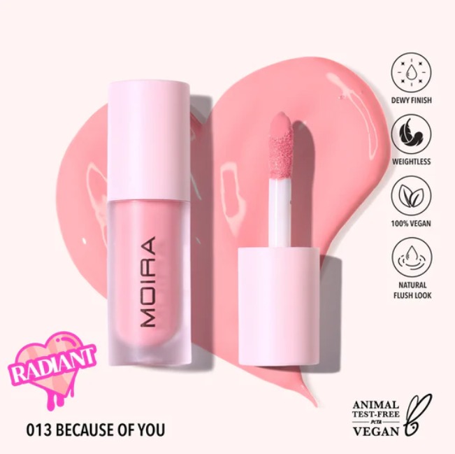 Love steady liquid blush because of you - moira