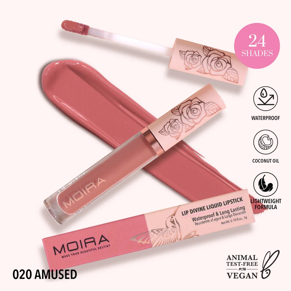 Lip divine liquid lipstick amused - moira