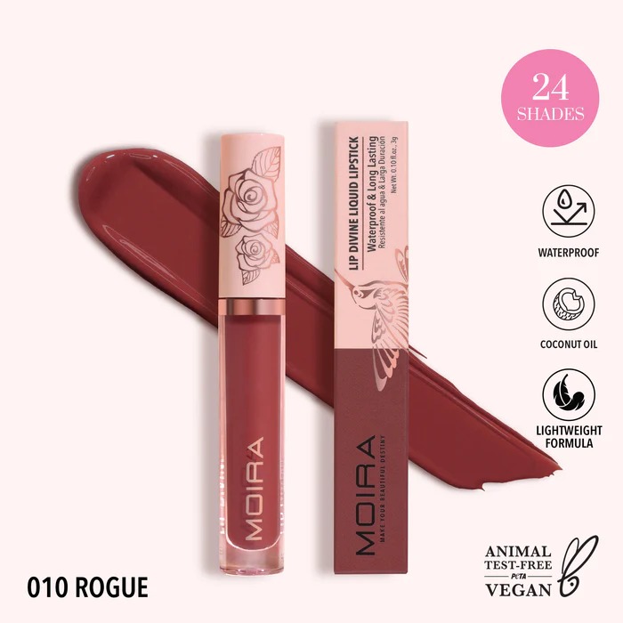 Lip divine liquid lipstick rogue - moira