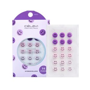 Smile acne pat purple - celavi