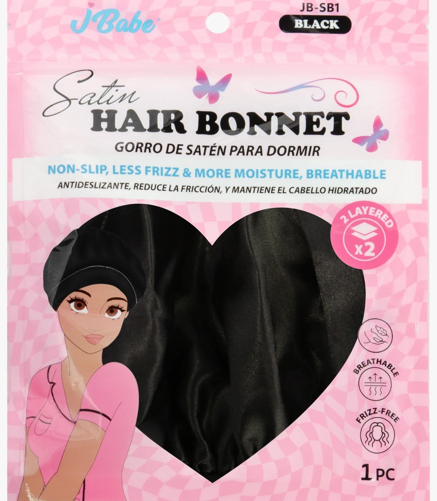 Gorro de satén para el cabello - j babe