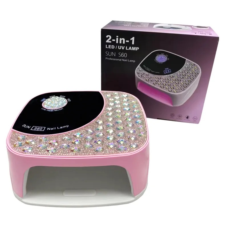 Lámpara profesional para secado de uñas - 168w rosa