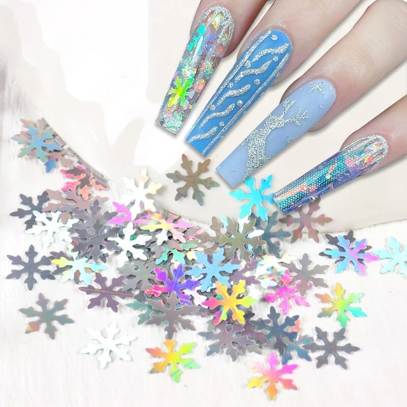 Set de decoración copos de nieve - nail accesories - Image 2