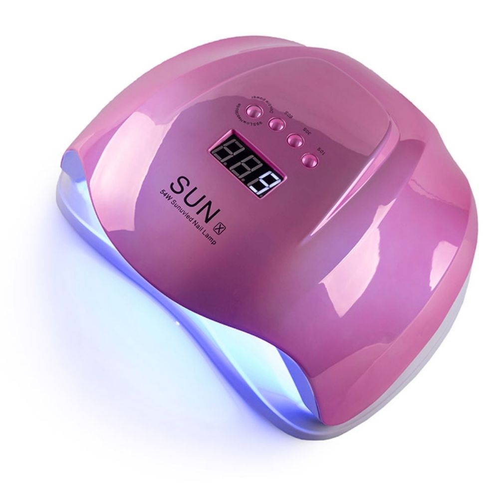 Lámpara profesional para secado de uñas - 54w rosado