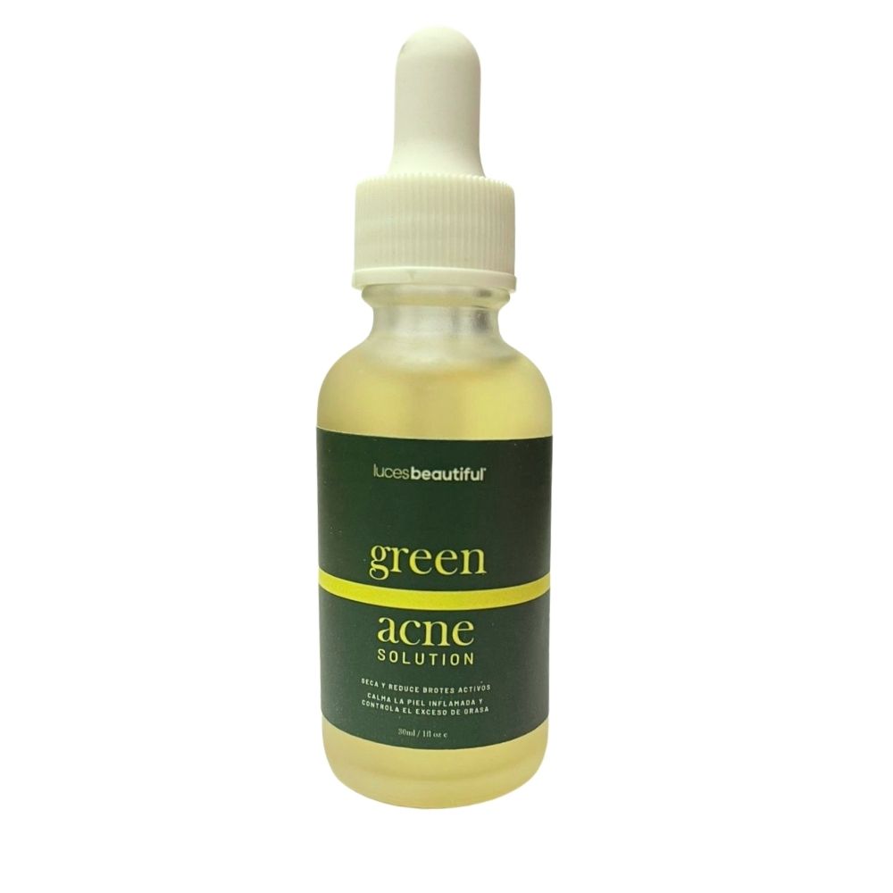 Green acne serum - luces beautiful - Image 2