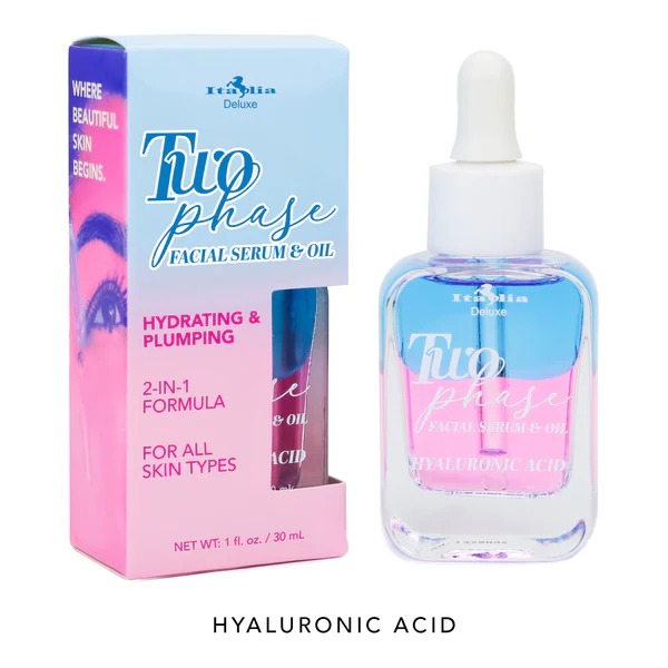 Suero y aceite facial bifásico - italia deluxe acido hialuronico
