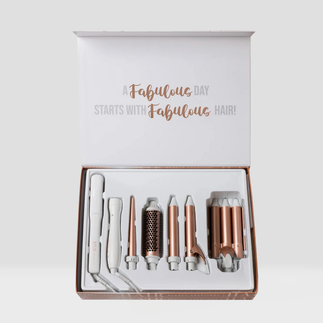 Set de peinado multiusos 5 en 1 - beauty creations rose gold
