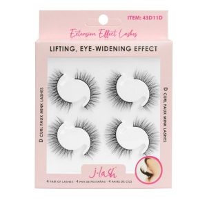 Efecto extensión set de 4 pares - jlash