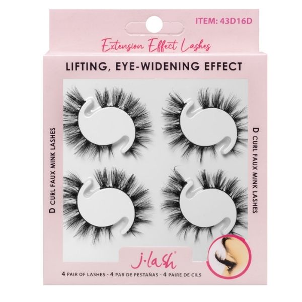 Efecto extensión set de 4 pares - jlash