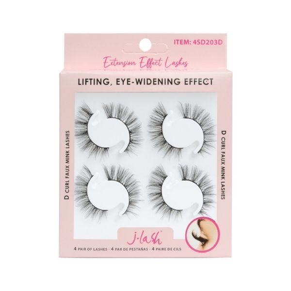 Efecto extensión set de 4 pares - jlash