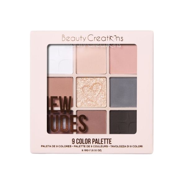 Paleta de sombras - beauty creations new nudes