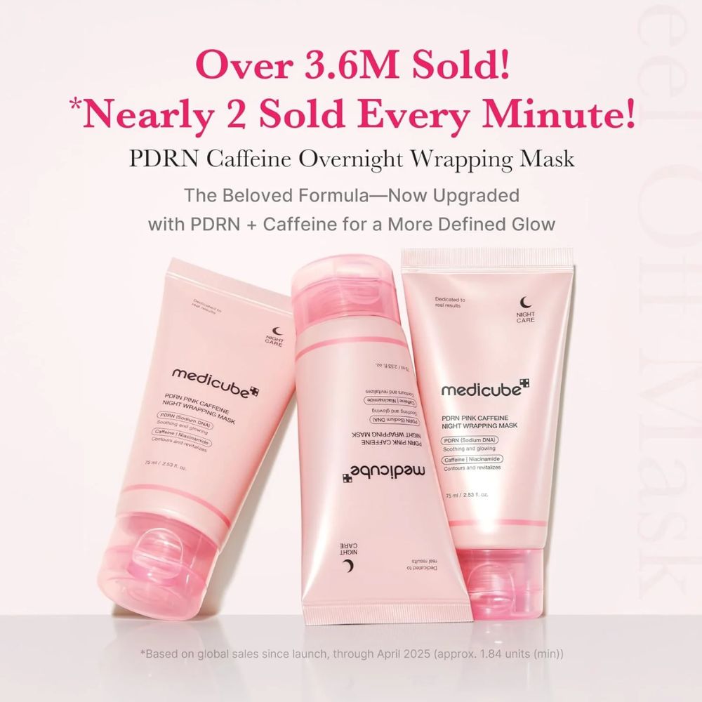 PDRN Pink caffeine night wrapping mask - medicube - Image 2