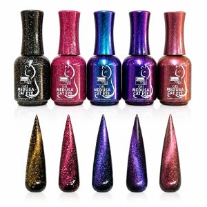 Cat eye medusa - fantasy nails