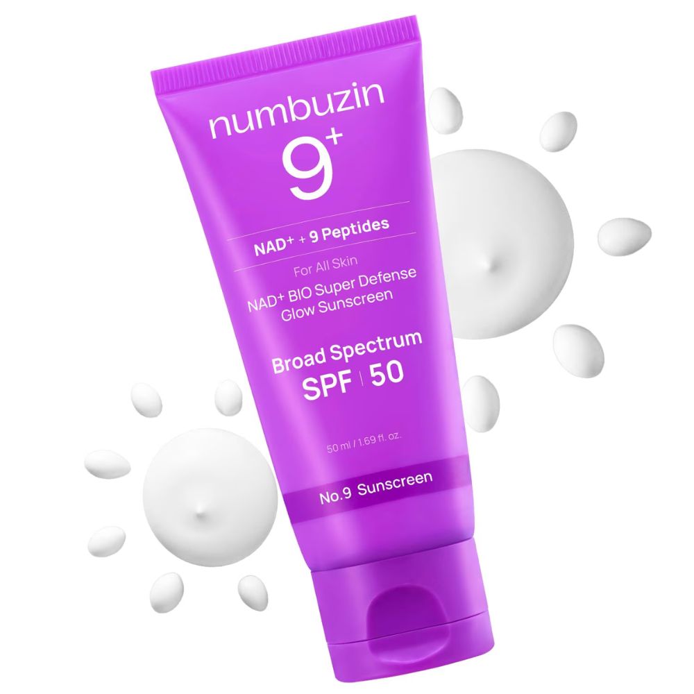 No.9 NAD+ BIO super defense glow sunscreen - numbuzin 50ml