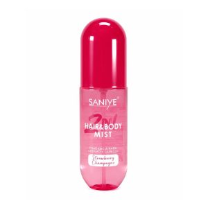2 in 1 bair & body mist - saniye strawberry champagne