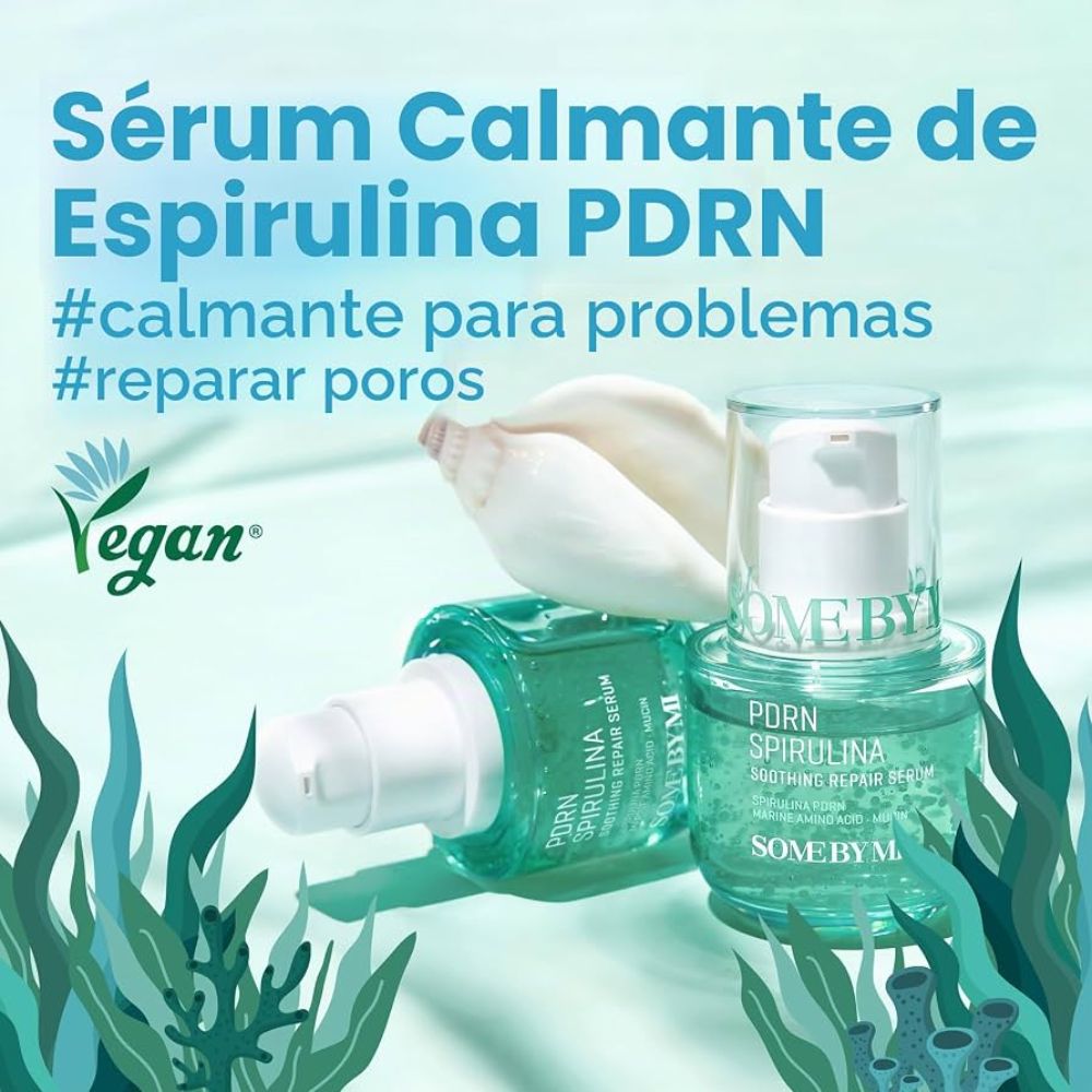 Sérum reparador calmante con espirulina - somebymi 50ml - Image 2