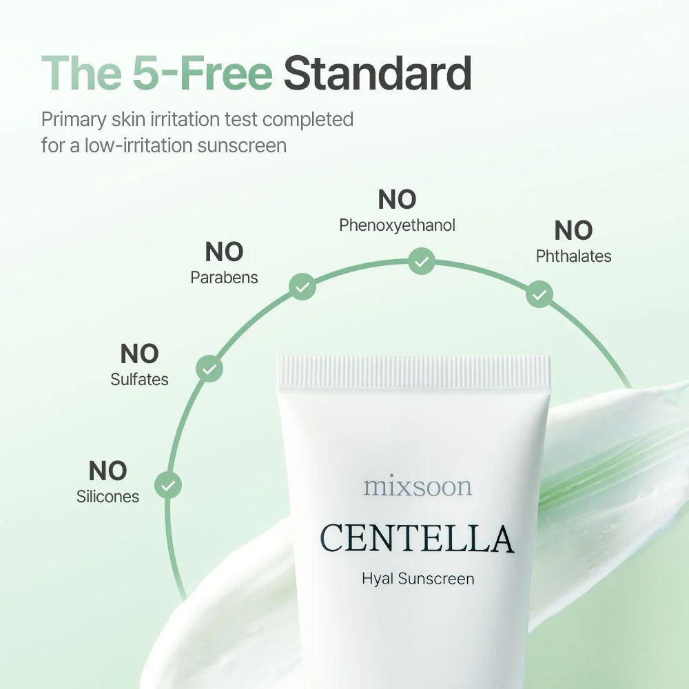 Centella hyal sunscreen SPF 50 - mixsoon 50ml - Image 4