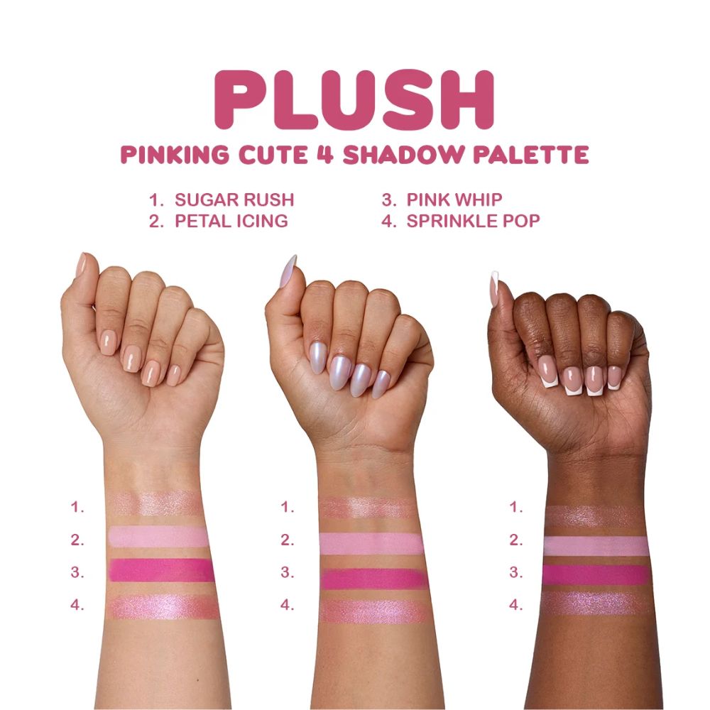 Plush 4 paleta de sombras - beauty creations pinking cute - Image 3