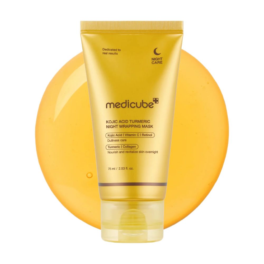 Kojic acid turmeric night wrapping mask - medicube 75ml