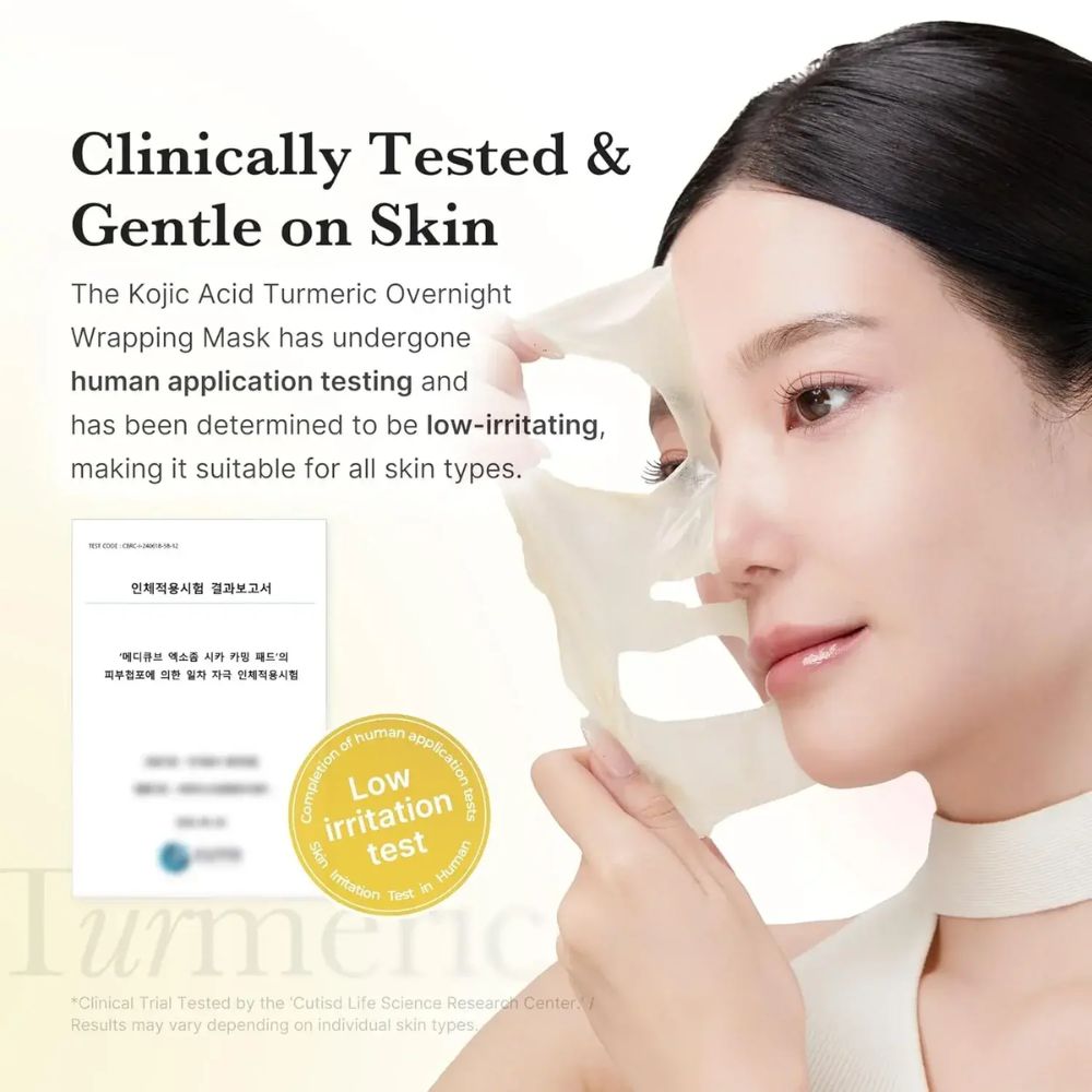 Kojic acid turmeric night wrapping mask - medicube 75ml - Image 3