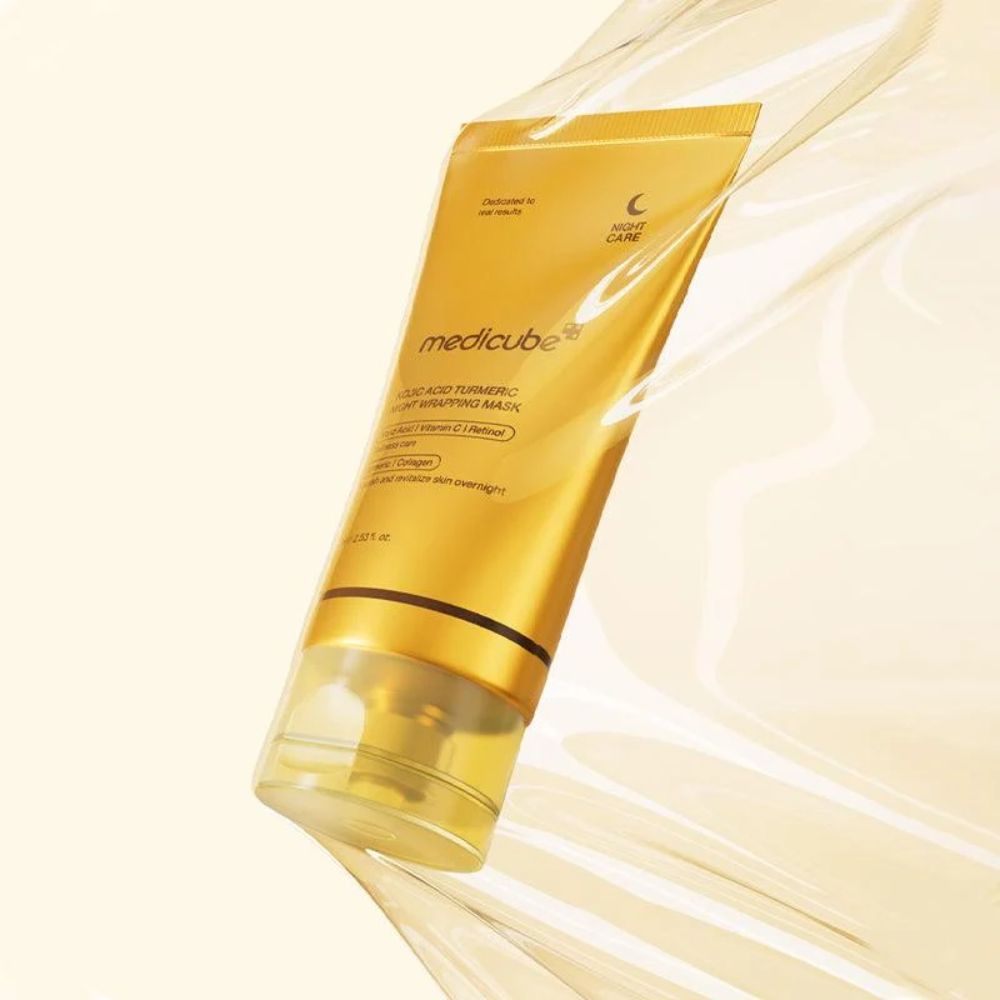 Kojic acid turmeric night wrapping mask - medicube 75ml - Image 4