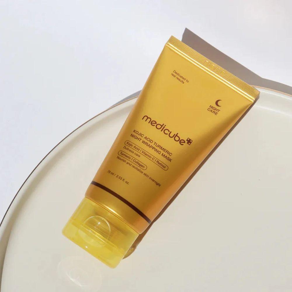 Kojic acid turmeric night wrapping mask - medicube 75ml - Image 5