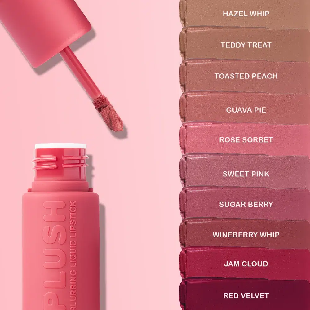 Plush blurring liquid lipstick - beauty creations red velvet - Image 2