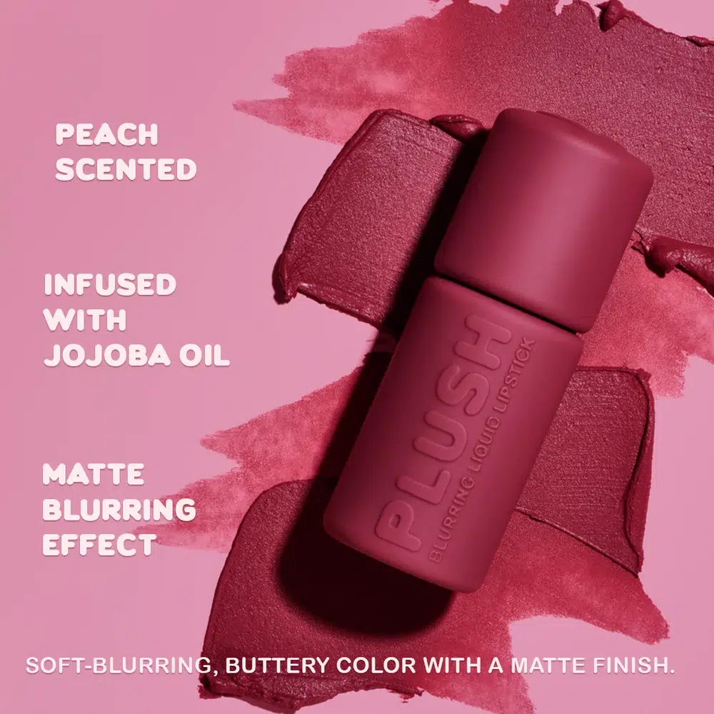 Plush blurring liquid lipstick - beauty creations red velvet - Image 5