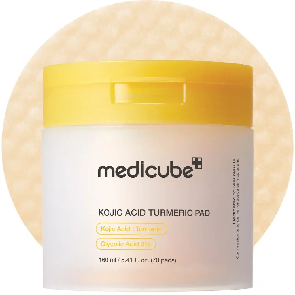 Pads aclarantes de acido kojico y cúrcuma - medicube 160ml