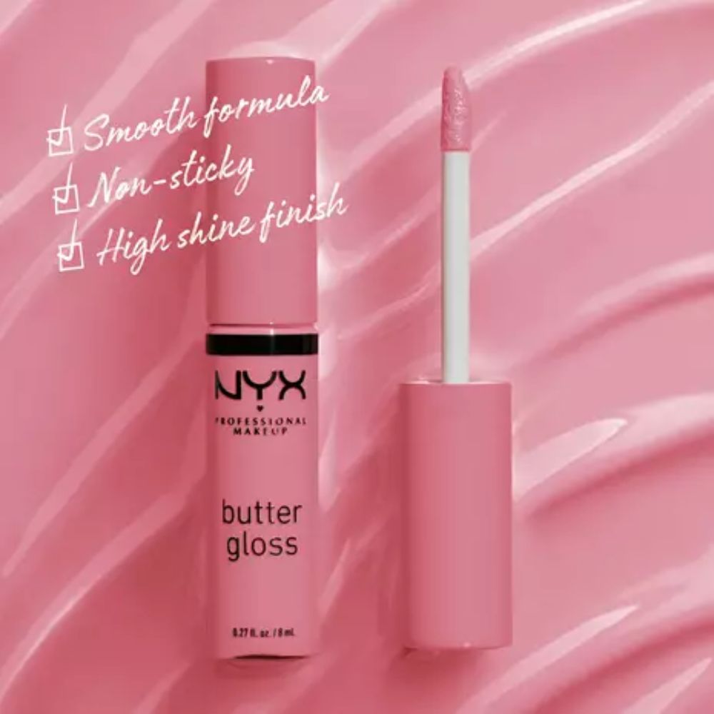 Brillo de labios no pegajoso butter gloss - nyx angel food cake - Image 4