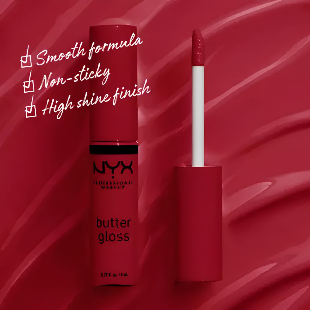 Brillo de labios no pegajoso butter gloss - nyx road rocky - Image 2