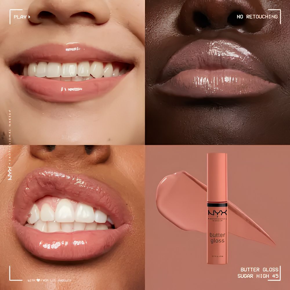 Brillo de labios no pegajoso butter gloss - nyx sugar high - Image 2