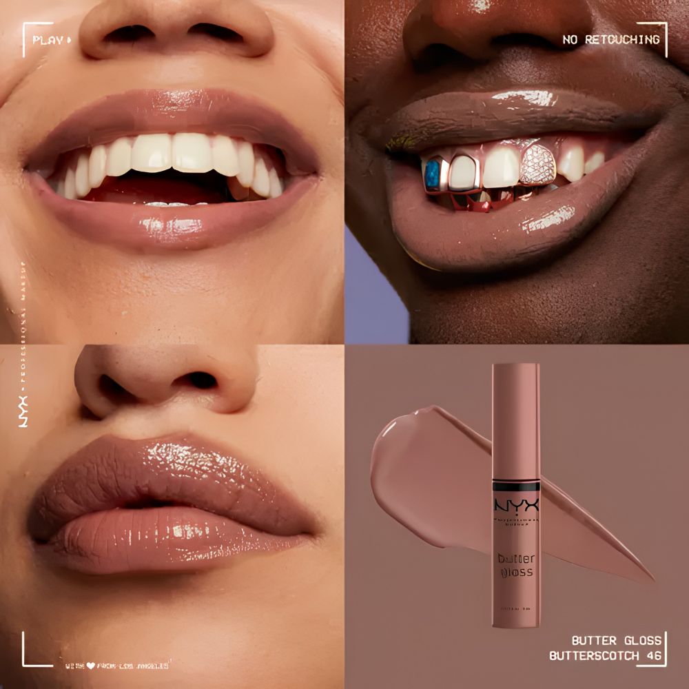 Brillo de labios no pegajoso butter gloss - nyx butterscotch - Image 2