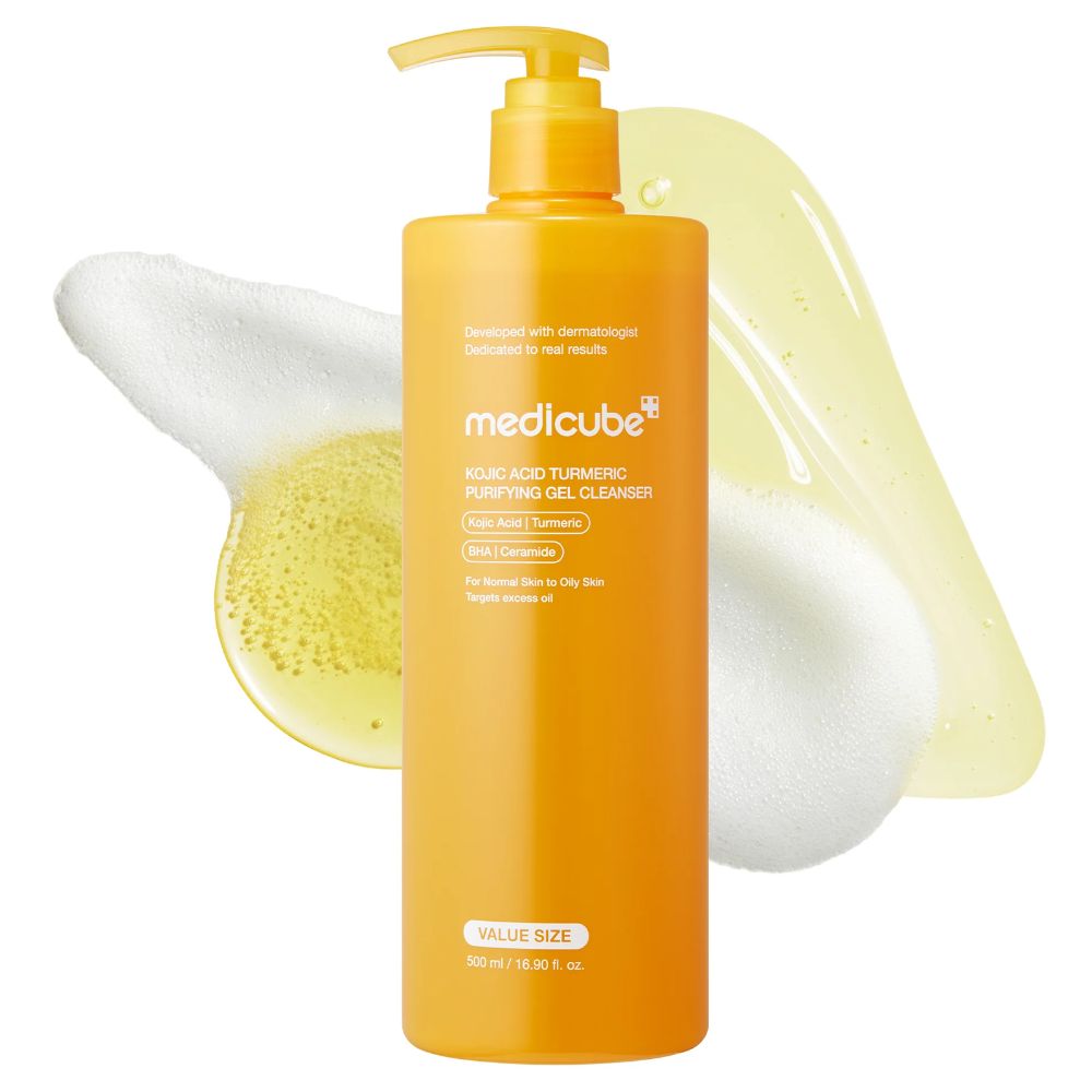 Gel limpiador facial kójico y cúrcuma - medicube 500ml - Image 2