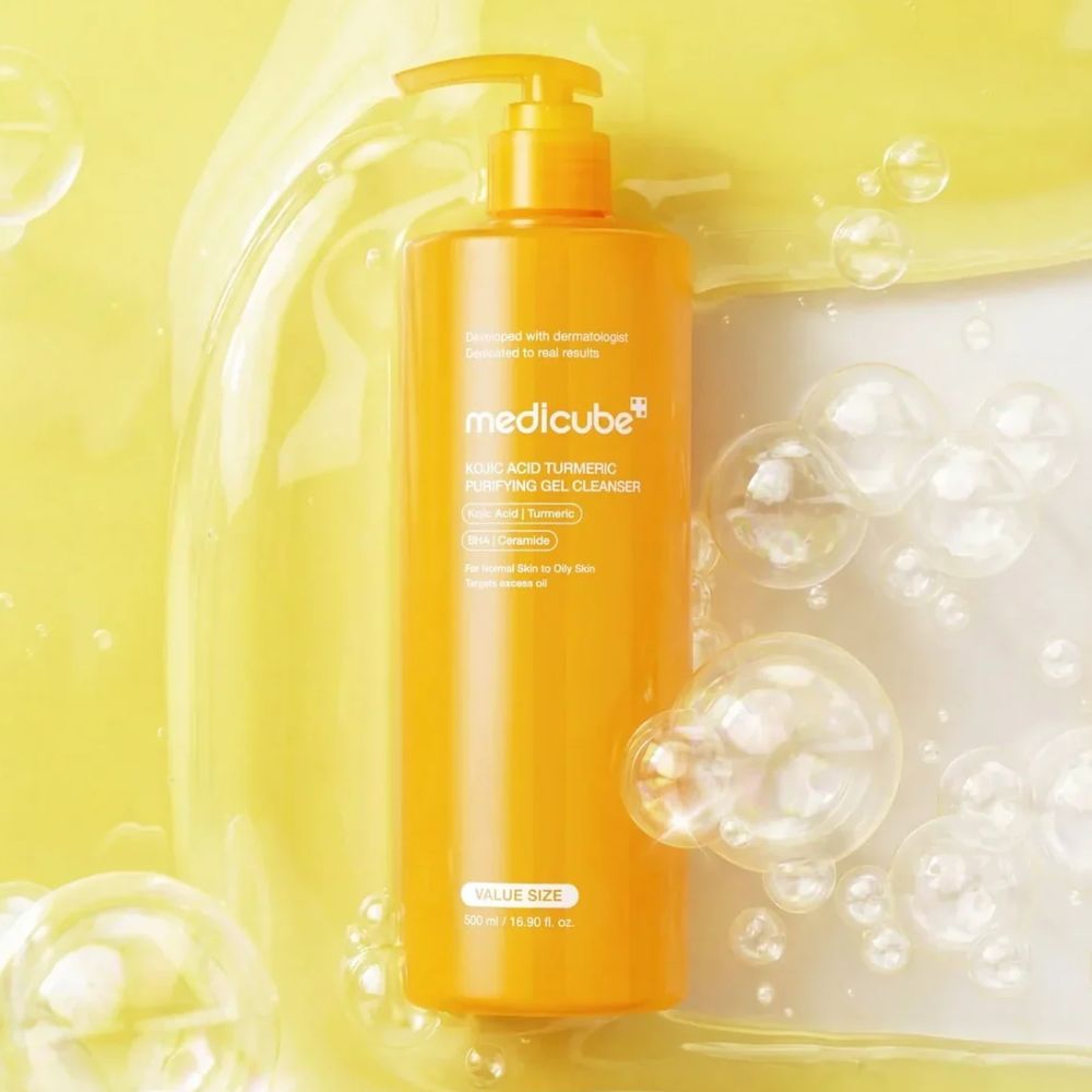 Gel limpiador facial kójico y cúrcuma - medicube 500ml
