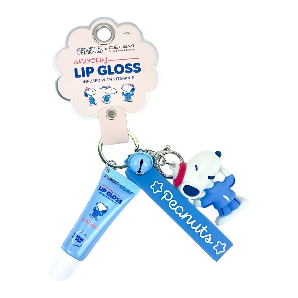 Brillo de labios de snoopy con llavero - celavi