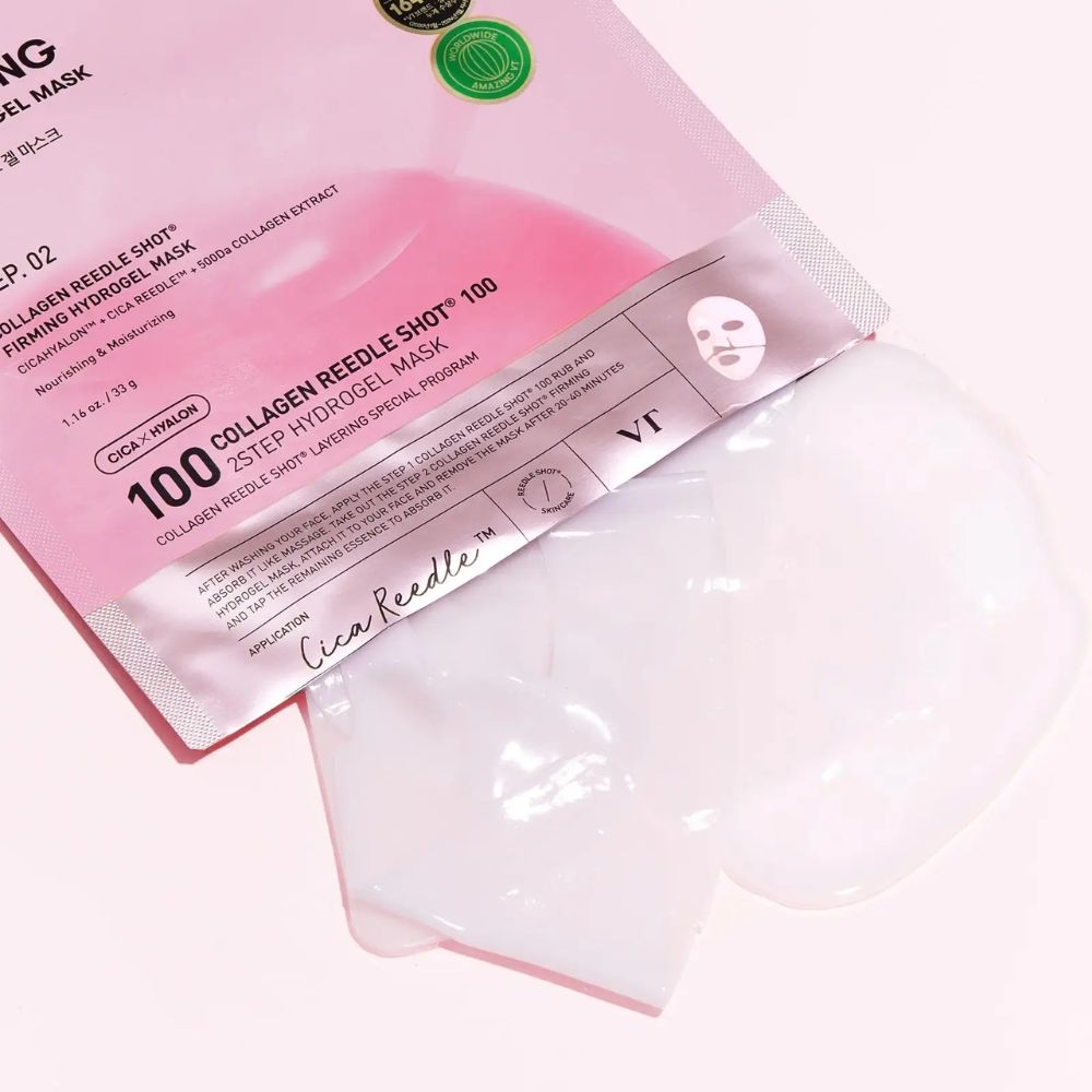Collagen reedle shot 100 2-step hydrogel mask - vt cosmetics - Image 2